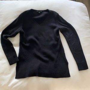 Ann Taylor Black Long sleeve v neck sweater